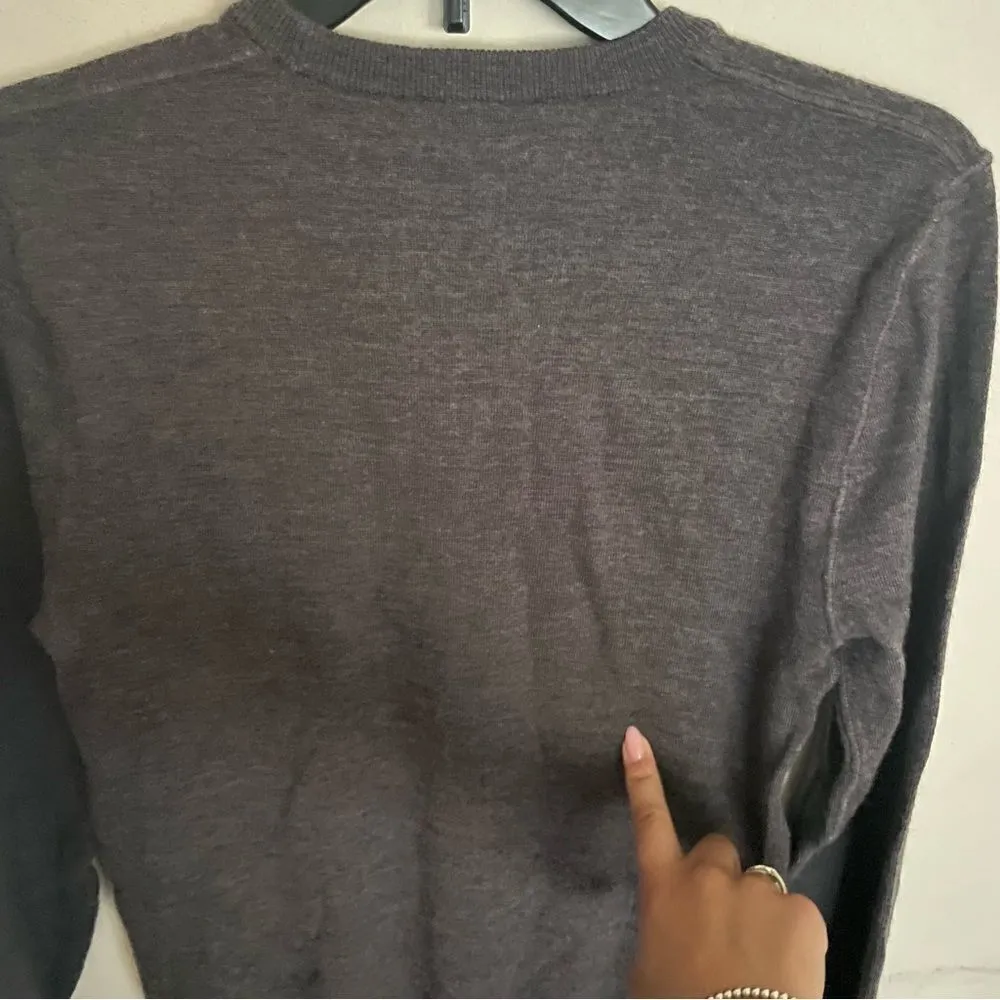 Everlane Lux Wool Gray Long Sleeve Scoop Neck Pullover Sweater- Size XS - Image 5