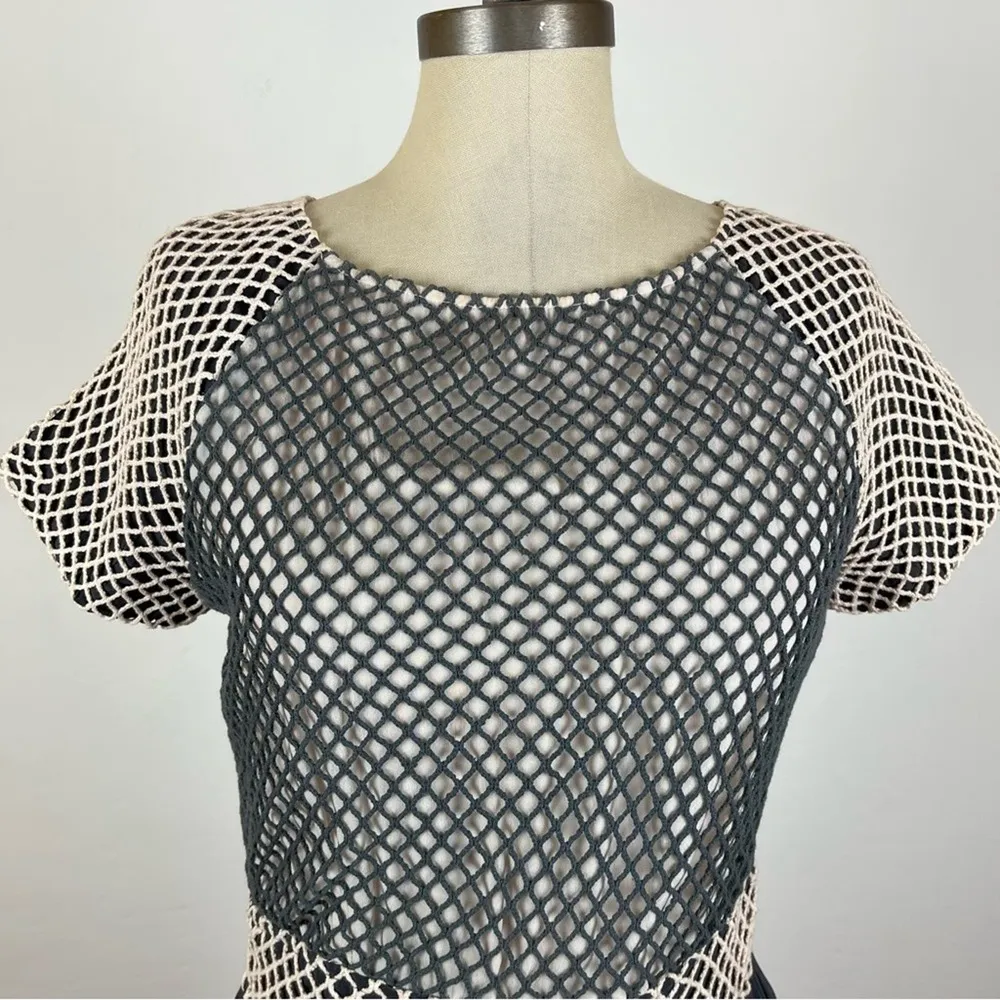 Anthropologie Chloe Oliver Open Back Fishnet Dress - Image 3