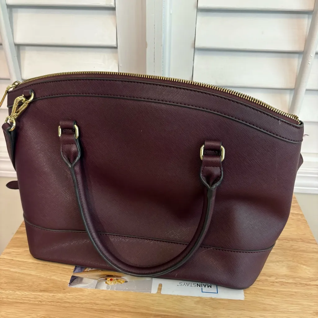 Ann‎ Klein Burgundy Purse - Image 2