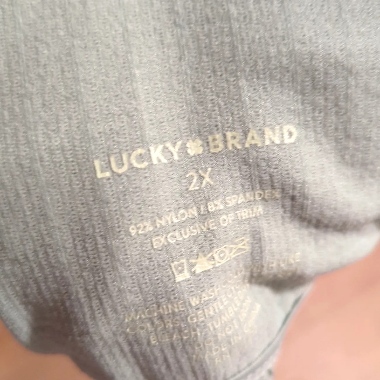 Lucky Brand NWT Plus 2x Set 2 Bandeau Strapless Bra Sage Green & Gray NEW - Image 5