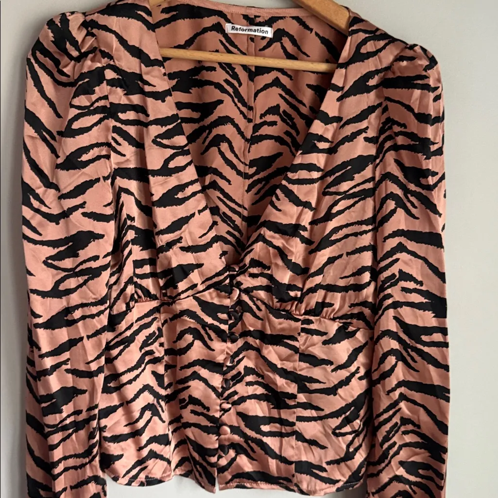 Reformation Cadence silk Top Small - Image 5