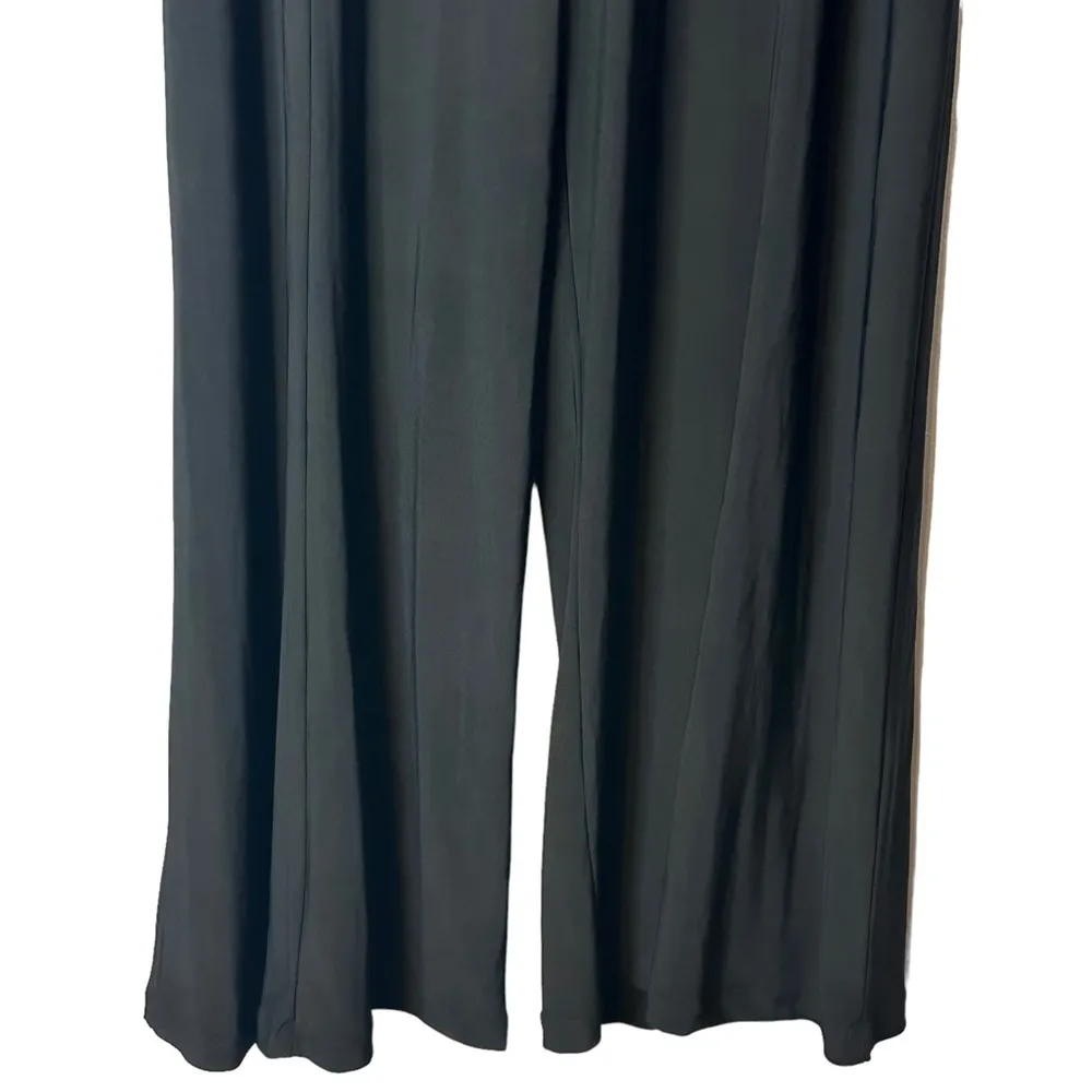 Marina Black Elastic Pull On Dress Pants Size 16 Style 28027‎ 28028 USA Wide Leg - Image 3