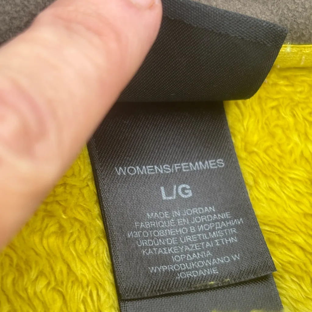 The North Face Vibrant Soft Yellow Oslo Fleece Jacket L - Image 7