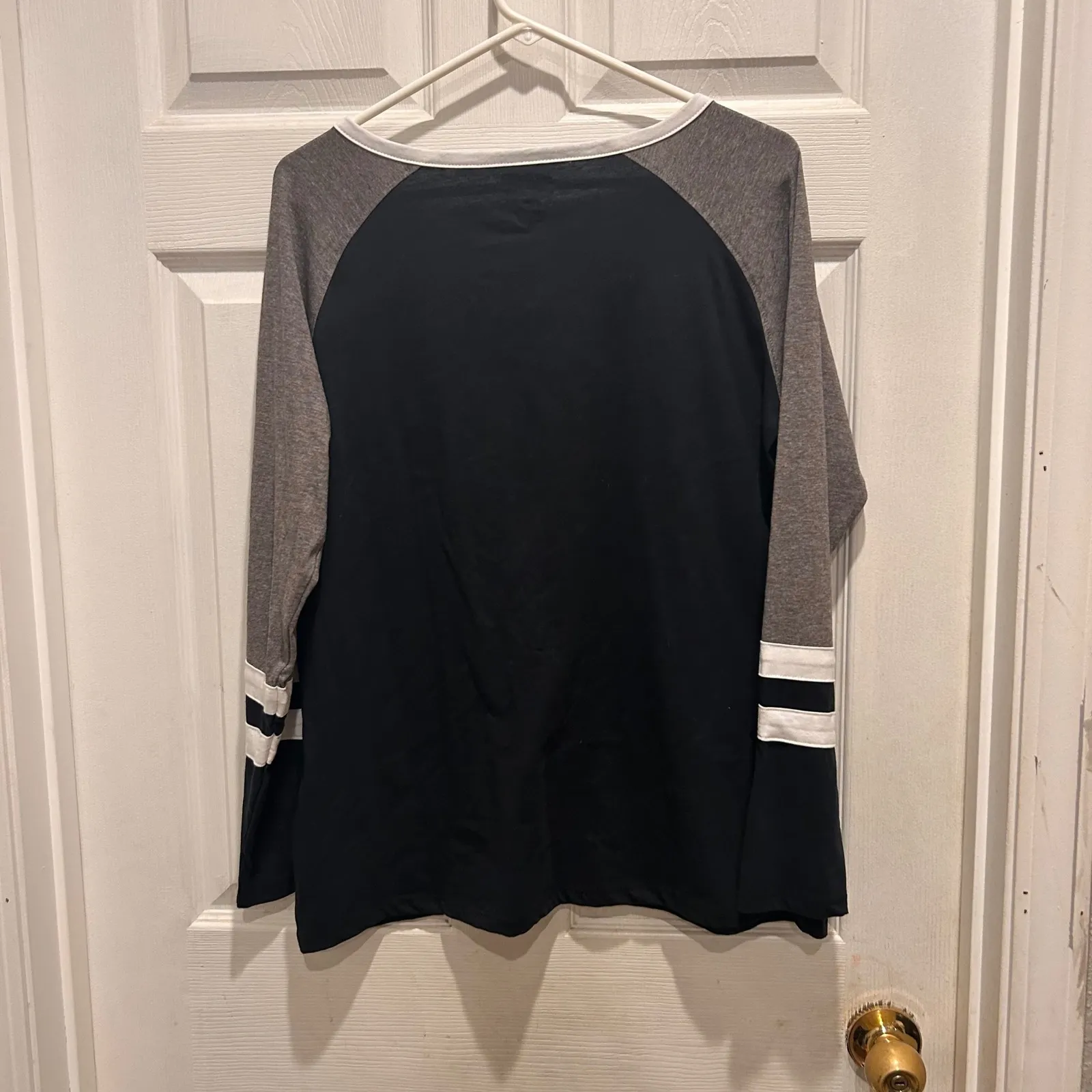 NWT Champion Iowa Hawkeyes Lace Up Raglan Long Sleeve T Shirt Women's Large - Image 7