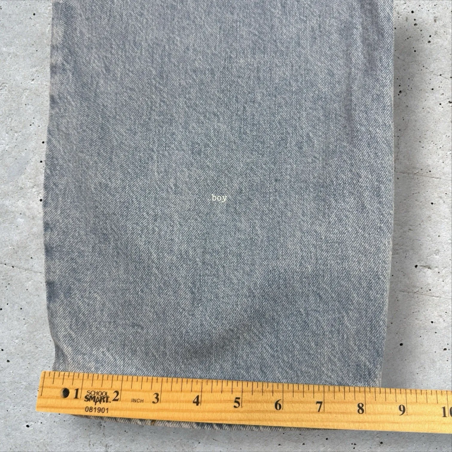 Made In Tomboy Anais Barrel Straight Leg Carpenter Jean‎ Size 30 Italy $375 Blue - Image 9