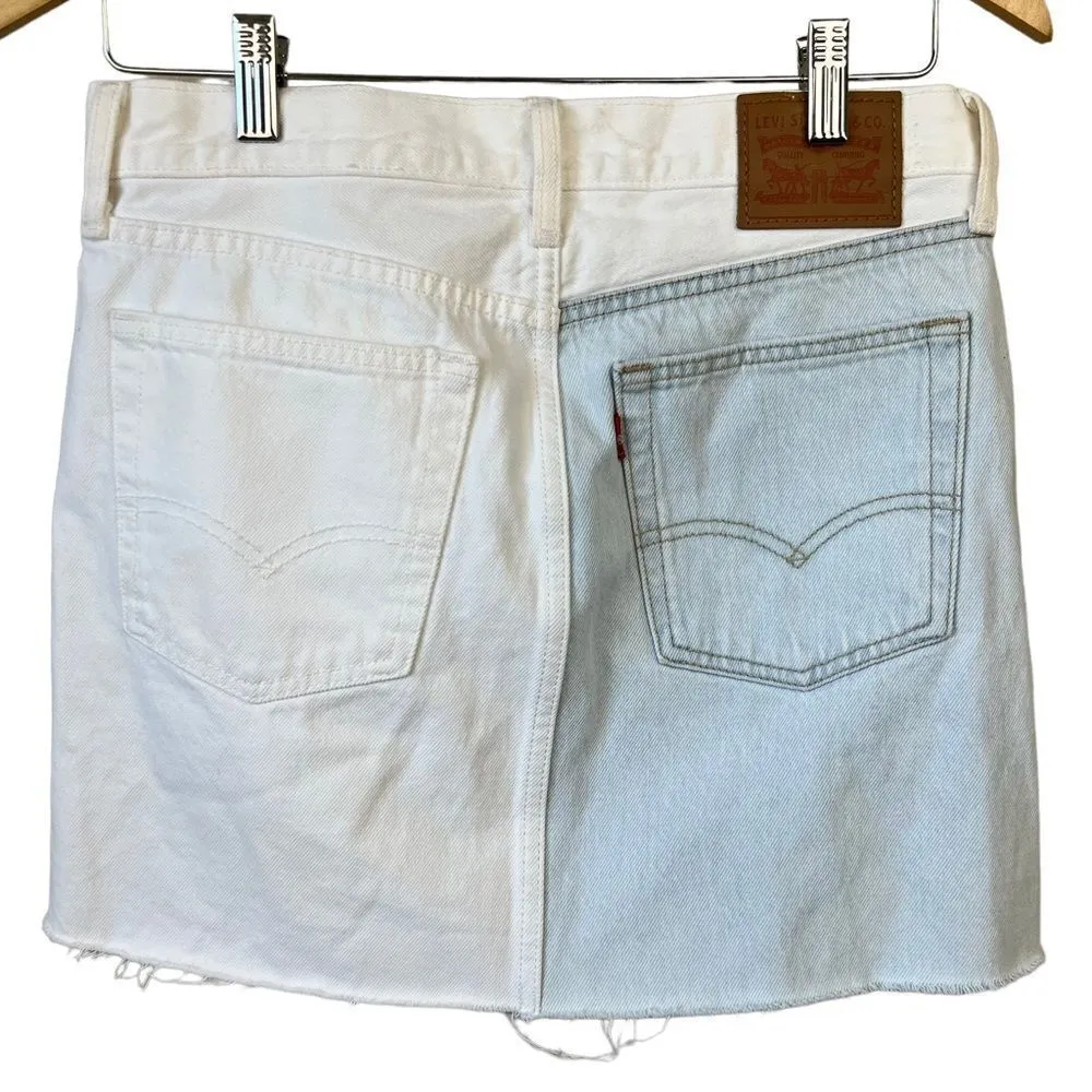 Levi’s deconstructed halfsies denim skirt - Image 2