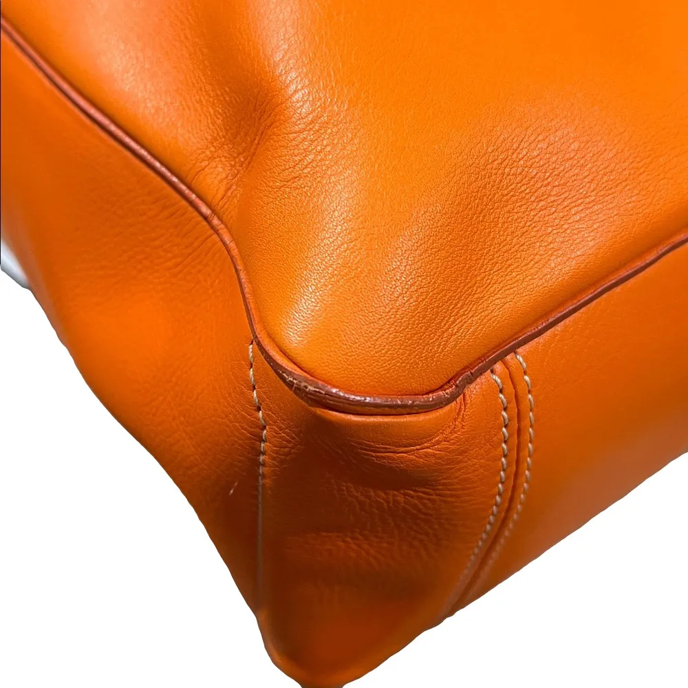 Celine Orange Tote Bag - Image 13