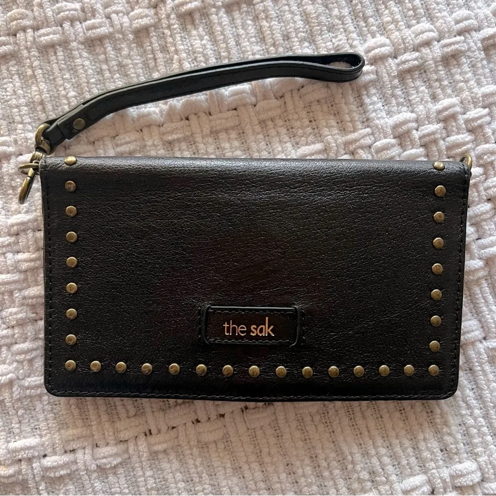 The Sak wristlet/wallet black leather bifold 7.1/4”x 4”NWOT - Image 3