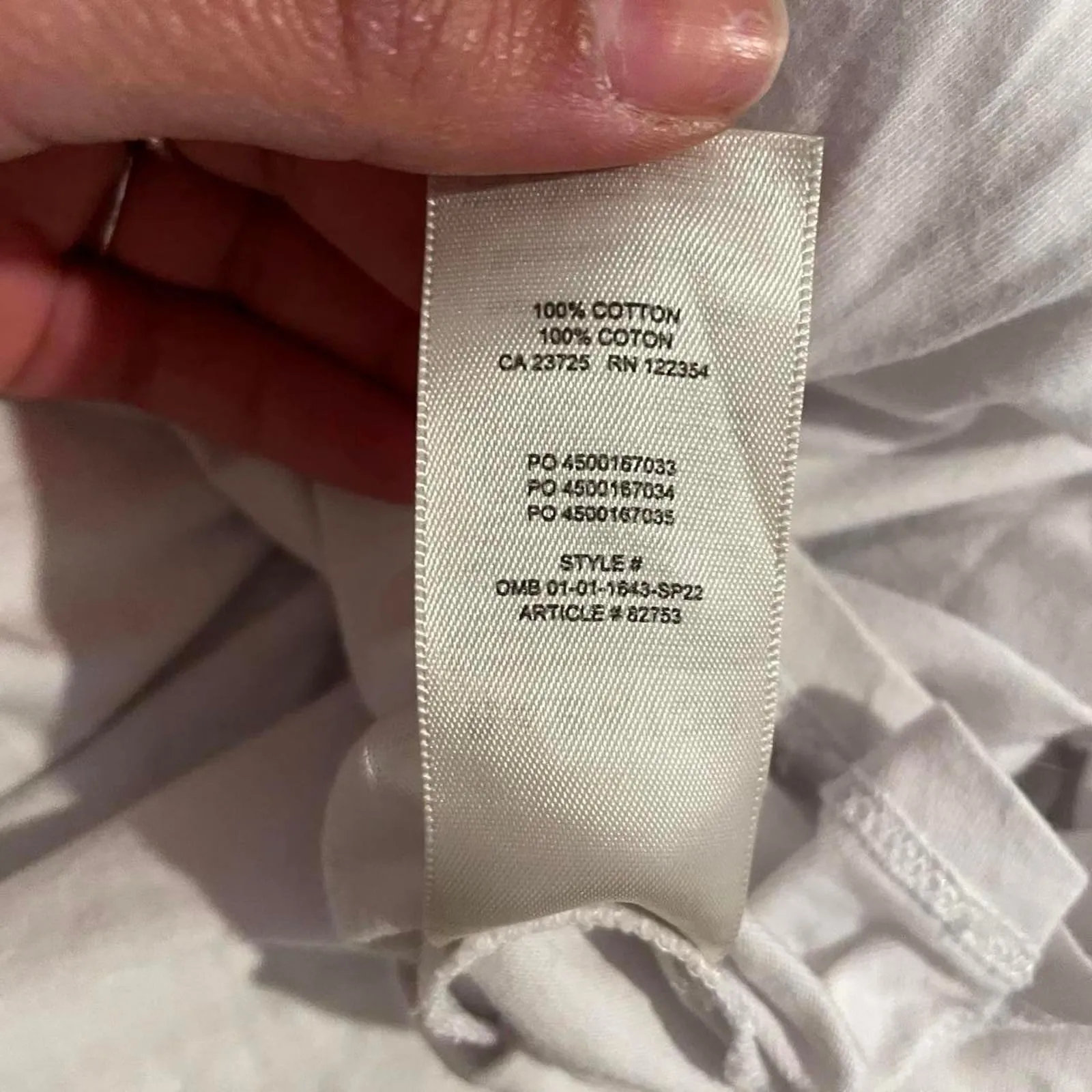 White Babaton crop tshirt size small - Image 7