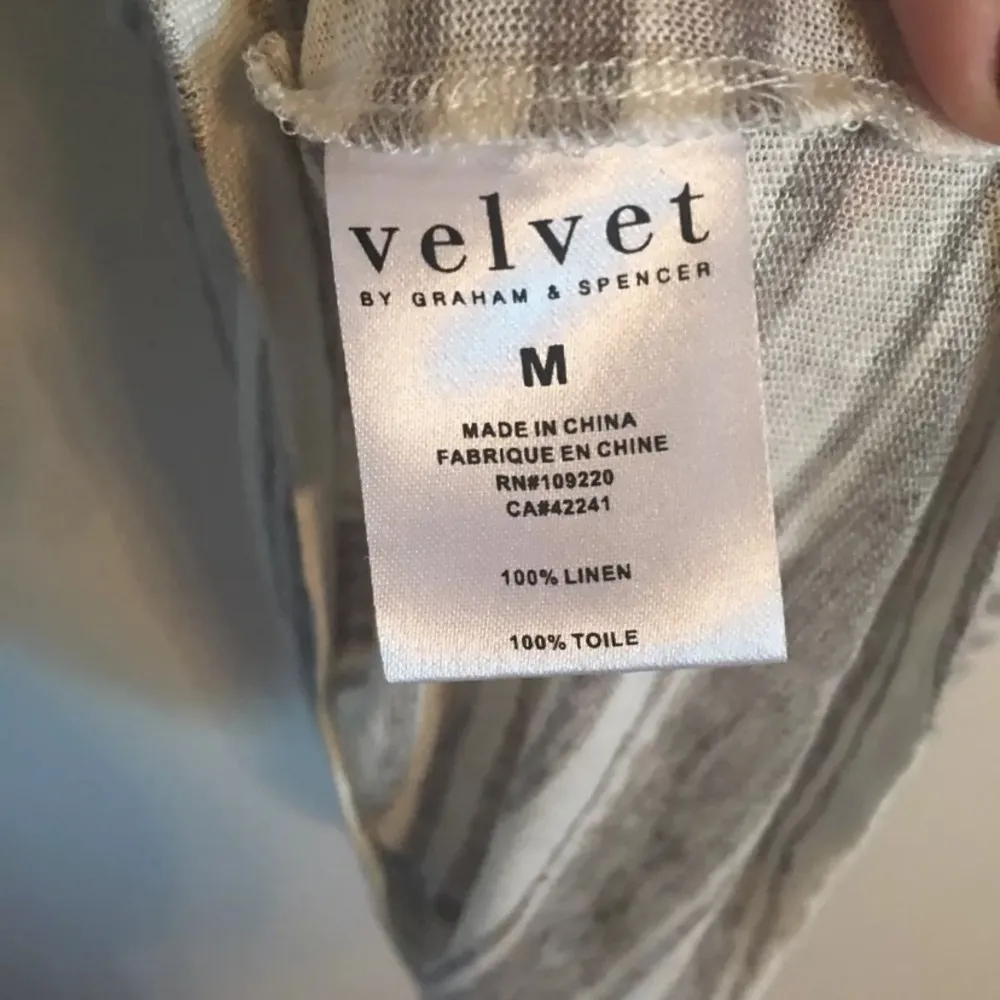 NWOT Velvet By Graham & Spencer Linen TShirt Dress Size Medium - Image 7