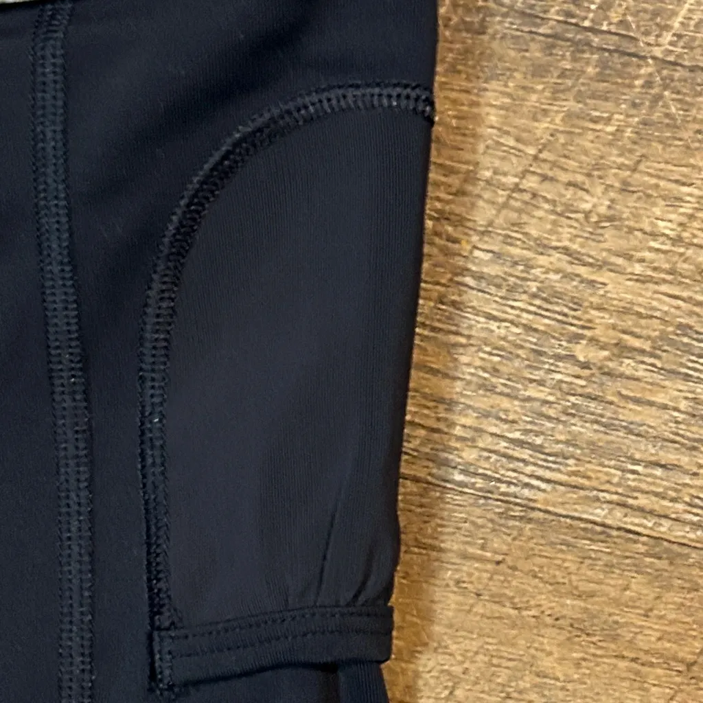 ATHLETA Stealth Navy White Striped Tennis Workout Skort Skirt Preppy Large Golf - Image 5