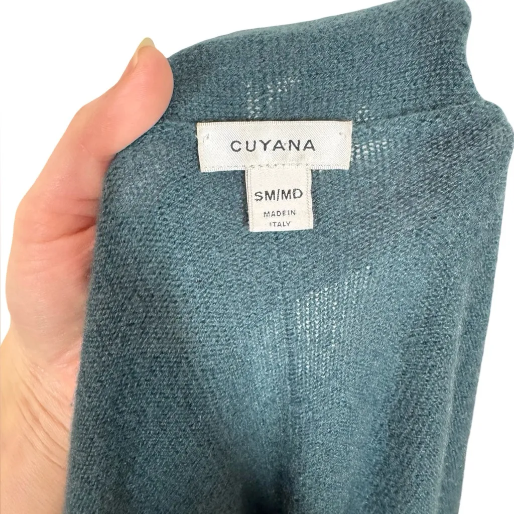 Cuyana Single-Origin 100% Cashmere Long Cardigan in Jade Green Sm/Md - Image 9