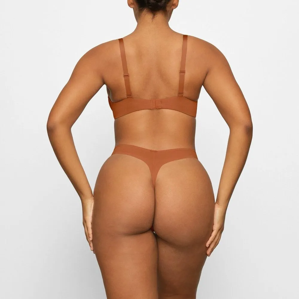 SKIMS  No Show Unlined Demi Bra Bronze Size 36A - Image 2