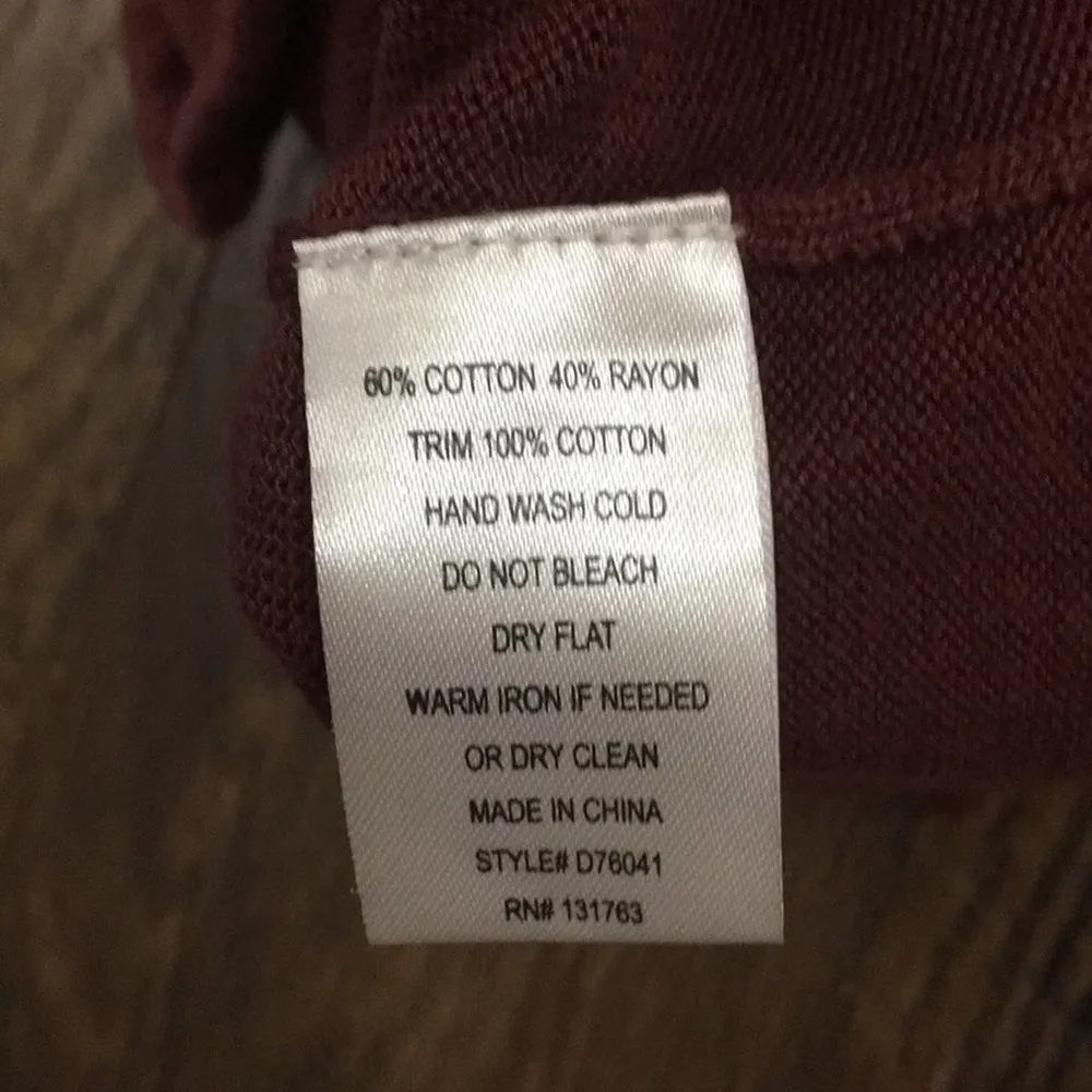 Modcloth Knitted Dove Maroon Cardigan - Image 5