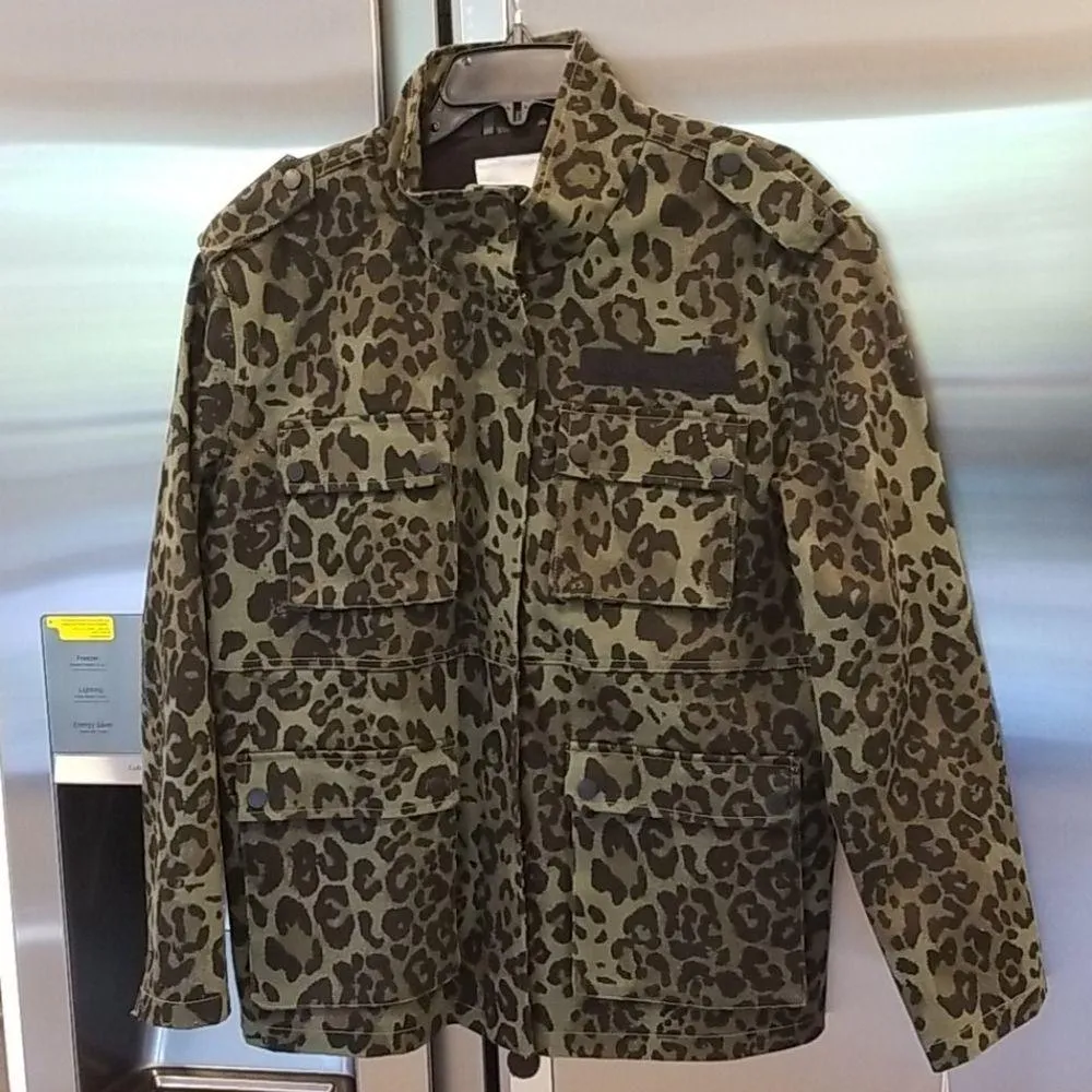 💕AVEC LES FILLES💕 Cotton Cargo Jacket ~ Leopard - Image 7