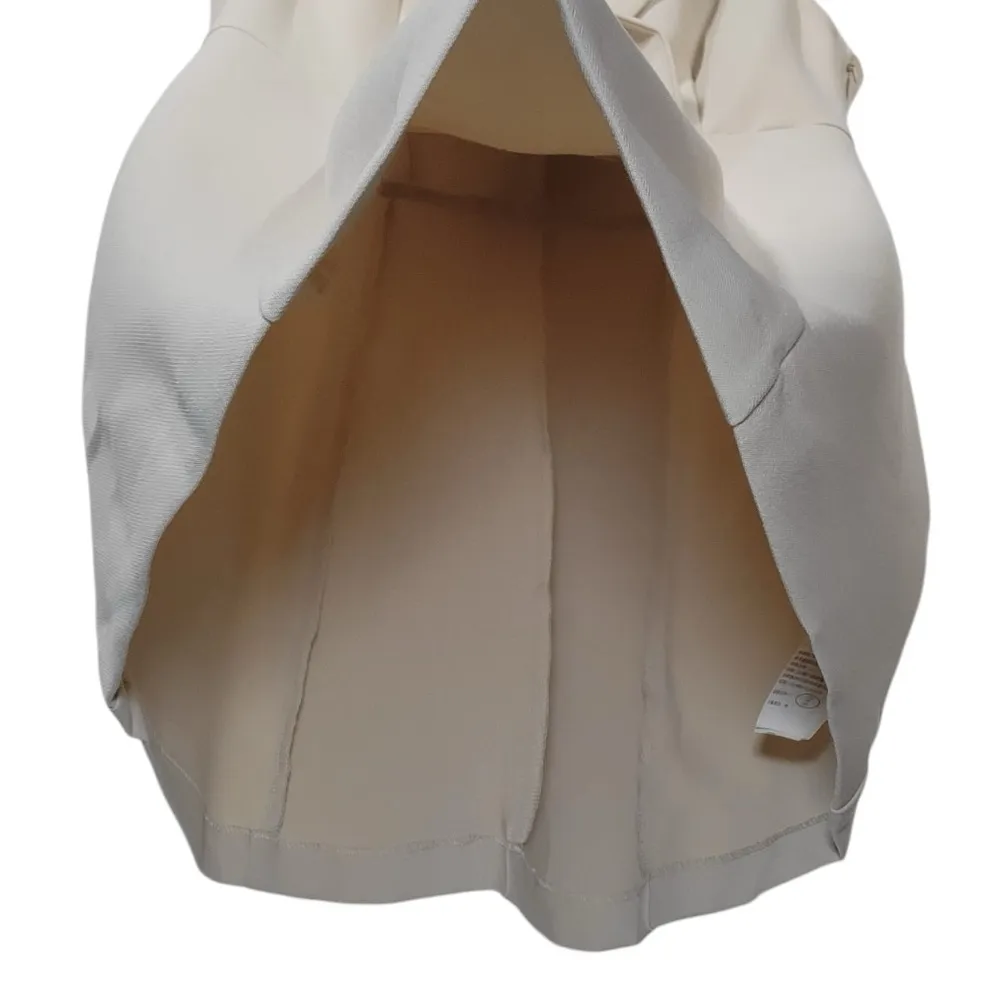 NWT Abercrombie & Fitch Petite Sleeveless Fitted Blazer Mini Dress in Beige - Image 9