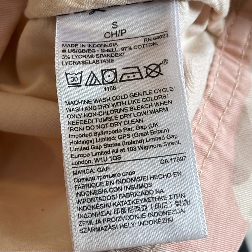 Gap Light Pink Camo Print Utility Jacket Size Small - Image 8