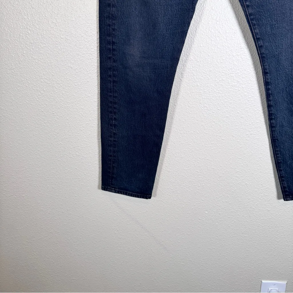 Levi’s Blue High Rise Wedgie Skinny Jeans Womens 30 Button Fly Fall Denim Casual - Image 10