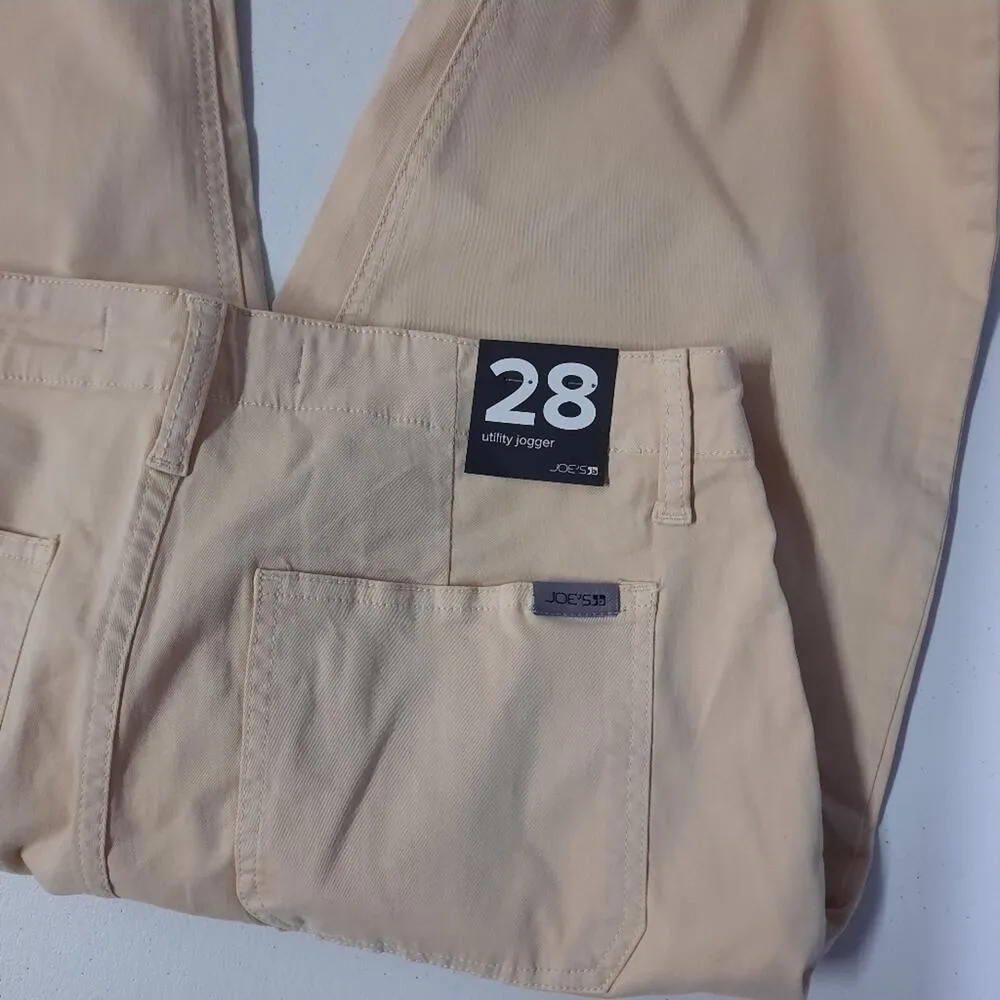 joe's jeans  Utility Joggers Pants Women's Size 28 Beige Khaki High Rise Cropped - Image 5