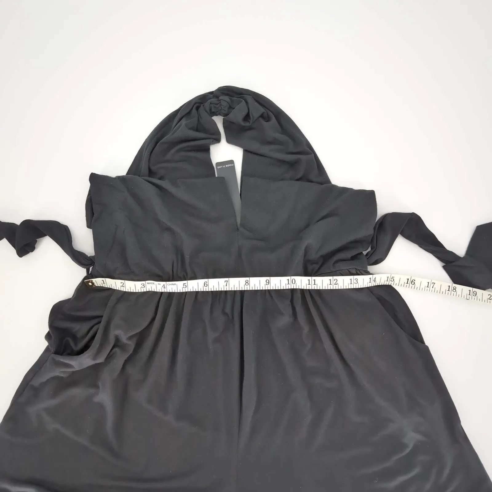 Krisa  Revolve Black Siro Micro Modal Halter Romper with Pockets - Size M - NWT - Image 9