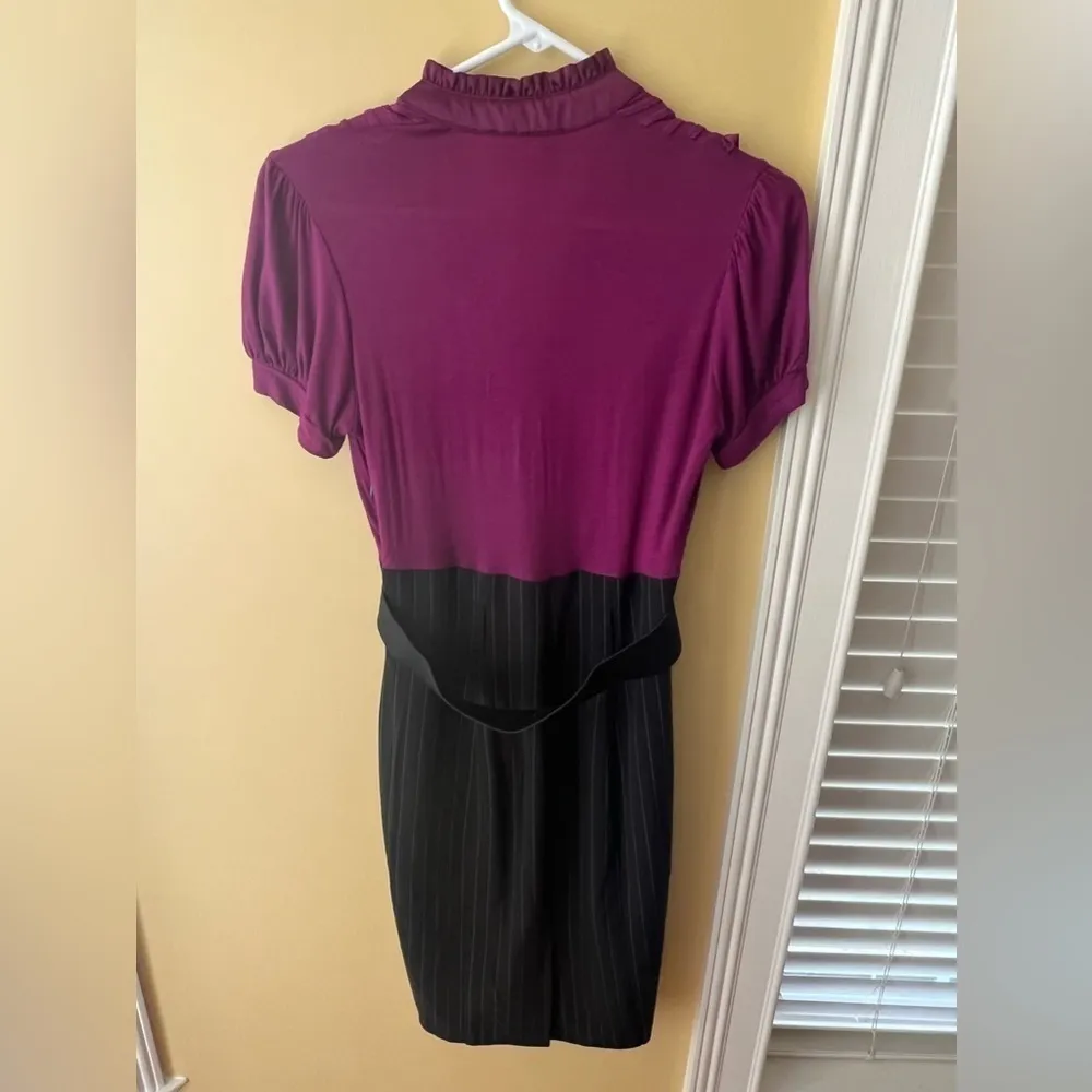 Black and Purple belted dress size 3 - Image 2