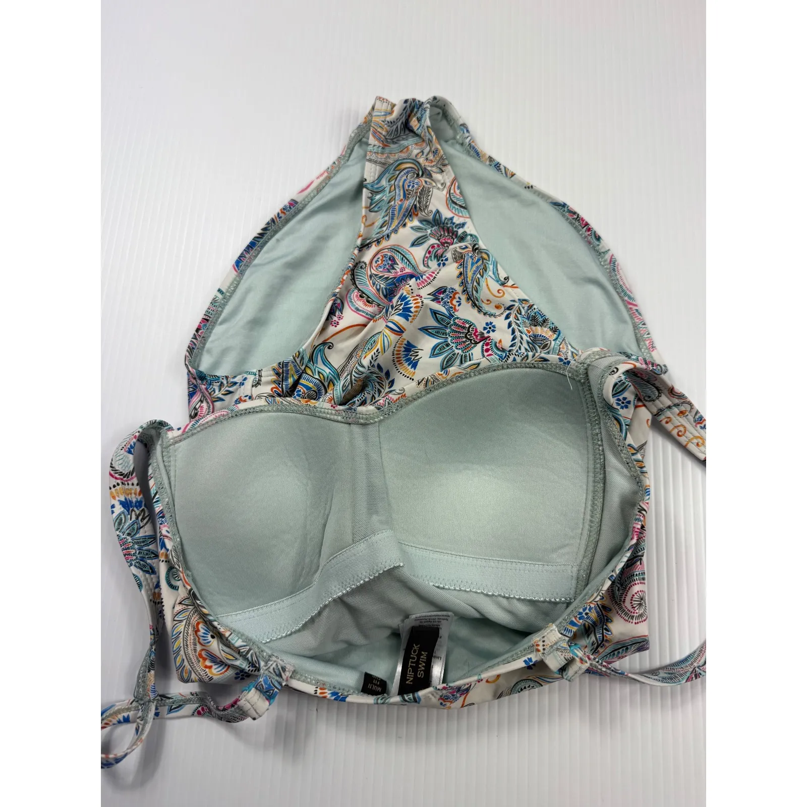 Niptuck Swim Paisley One Piece Swimsuit Multi Fit Cup Design size 4‎ - Image 7