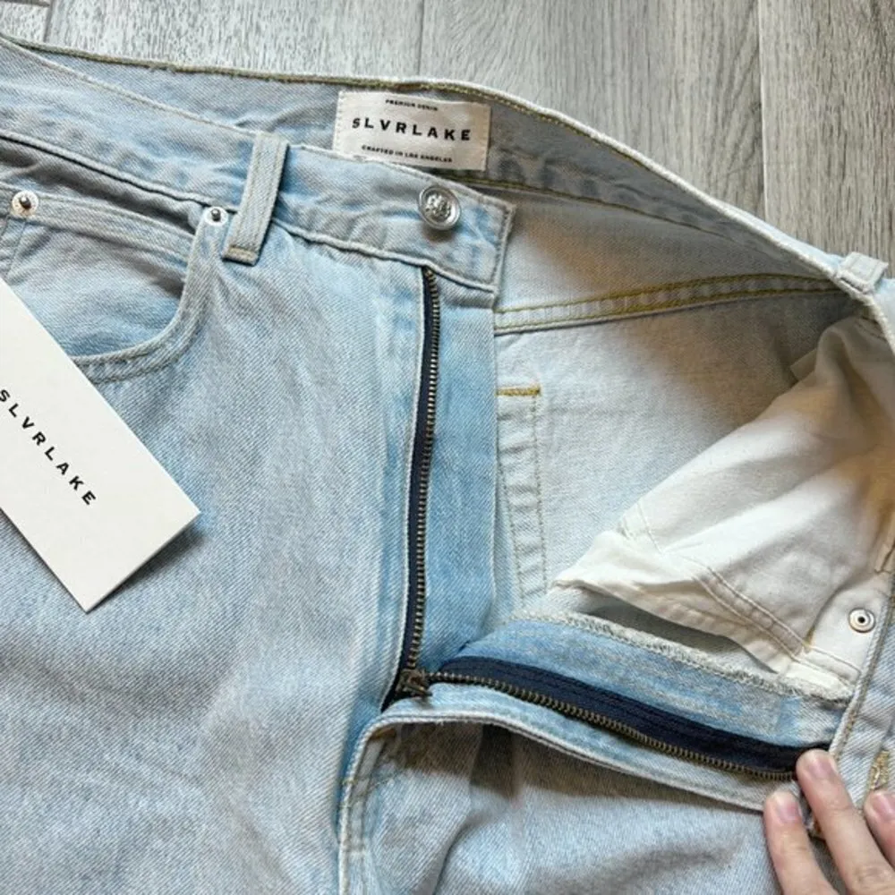 London Split High Rise Straight Leg Jean in Hard Luck Size 32 NWT - Image 8