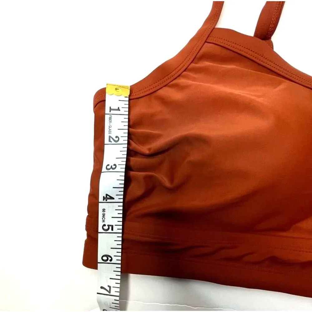 Xhilaration Juniors Longline Elevated Rust Bandeau Bikini Top Plus Size 1X New! - Image 10