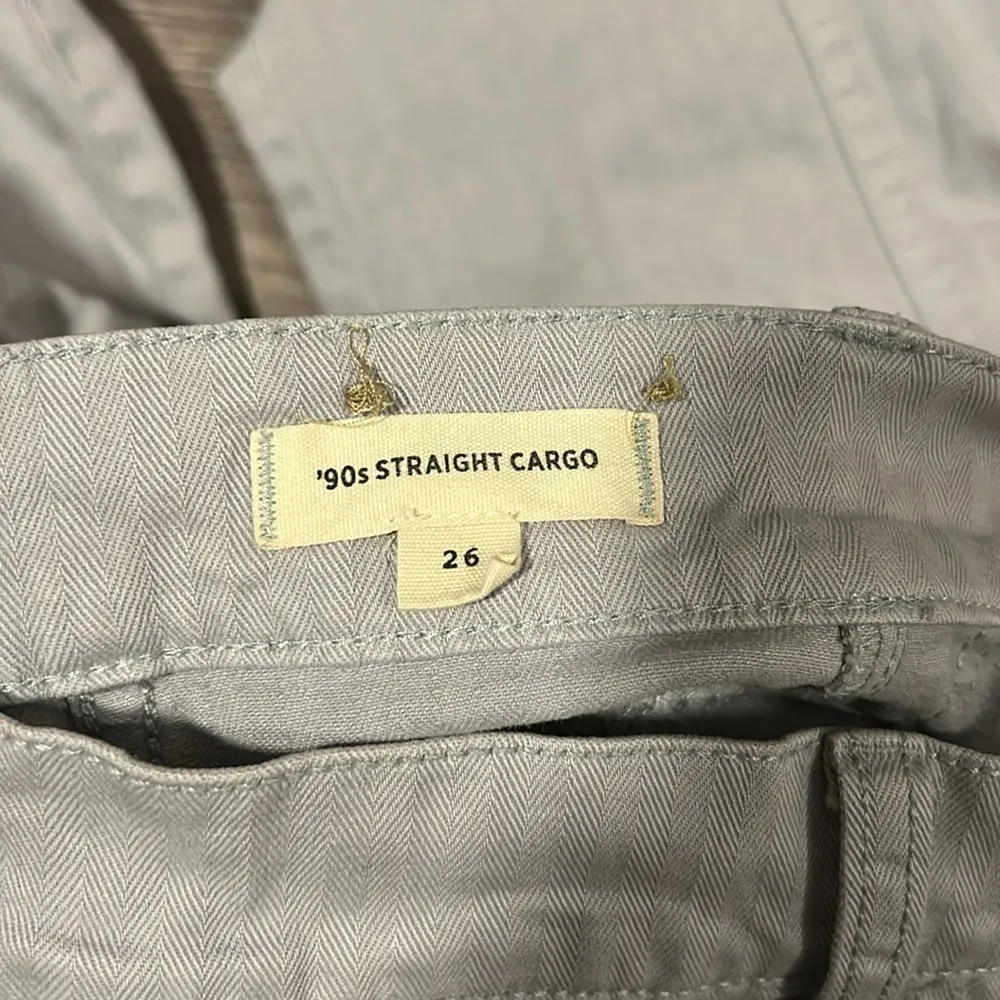 Madewell  ‘90s Straight Cargo Pants Gray Light Purple Size 26 - Image 6