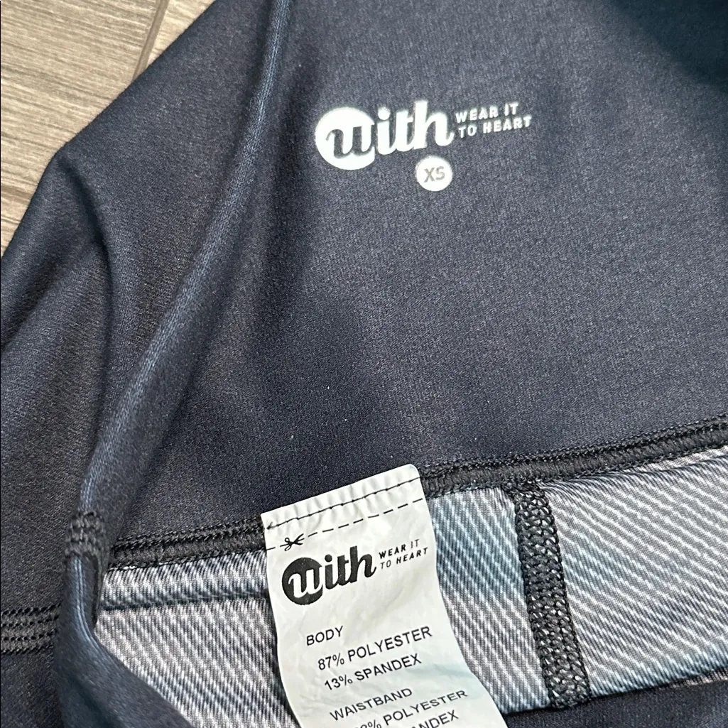 WITH Wear It To Heart High Rise Active Tennis‎ Skirt Skort Rainbow Black Size XS - Image 6