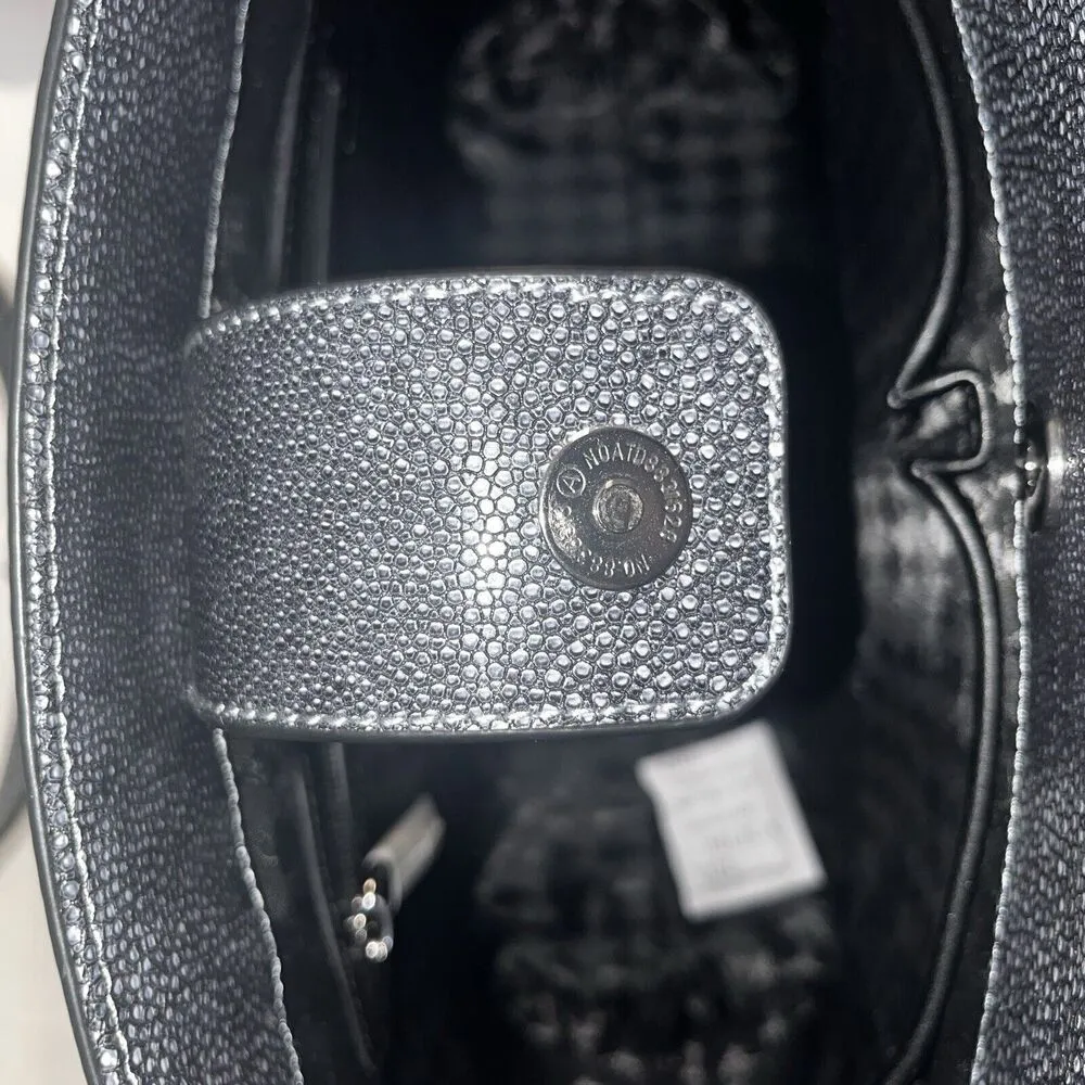 Karl Lagerfeld Maybelle Grey Faux Snakeskin Tote NWT $228 Retail - Image 8