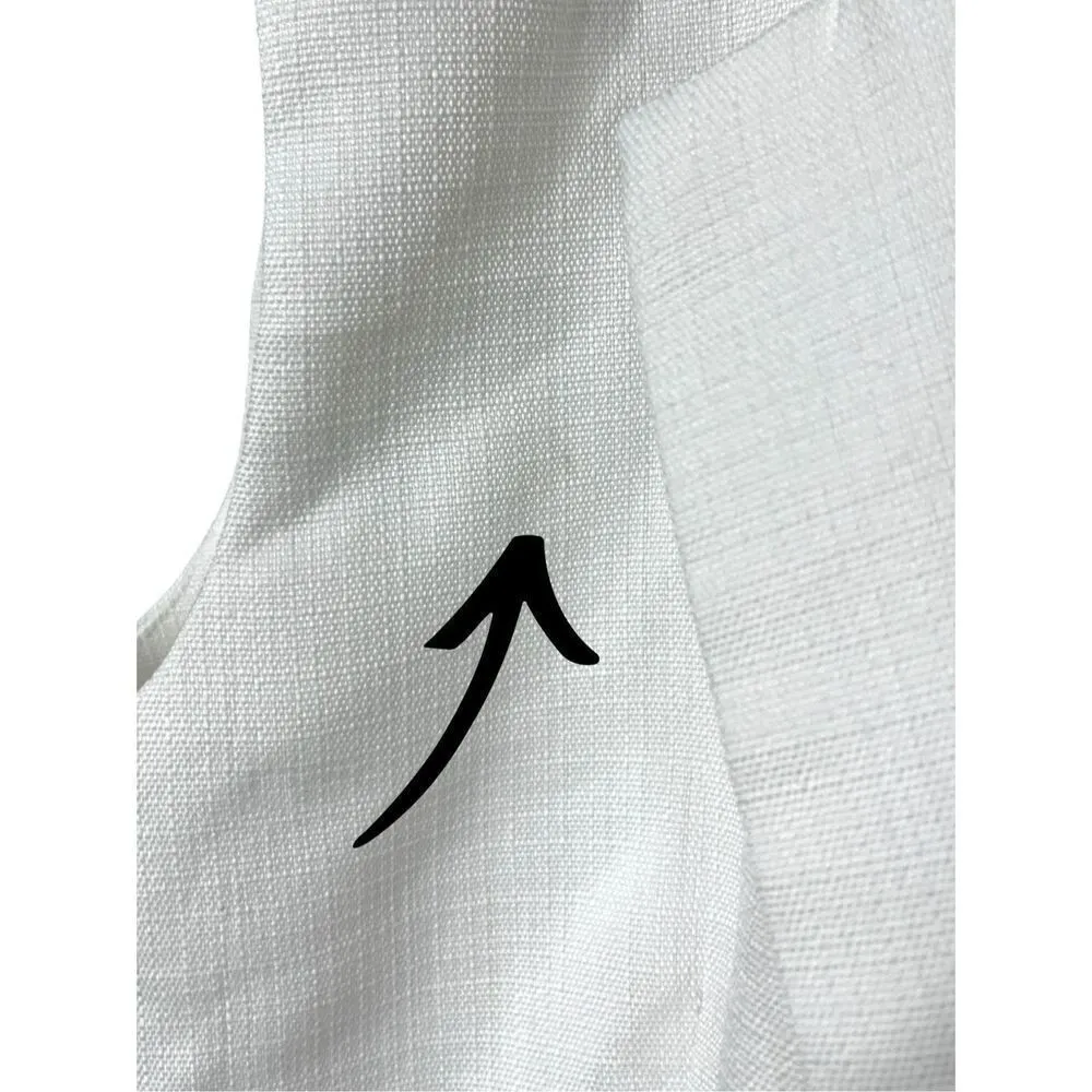 Commense White Sleeveless Vest Blazer Size‎ L Size L - Image 6