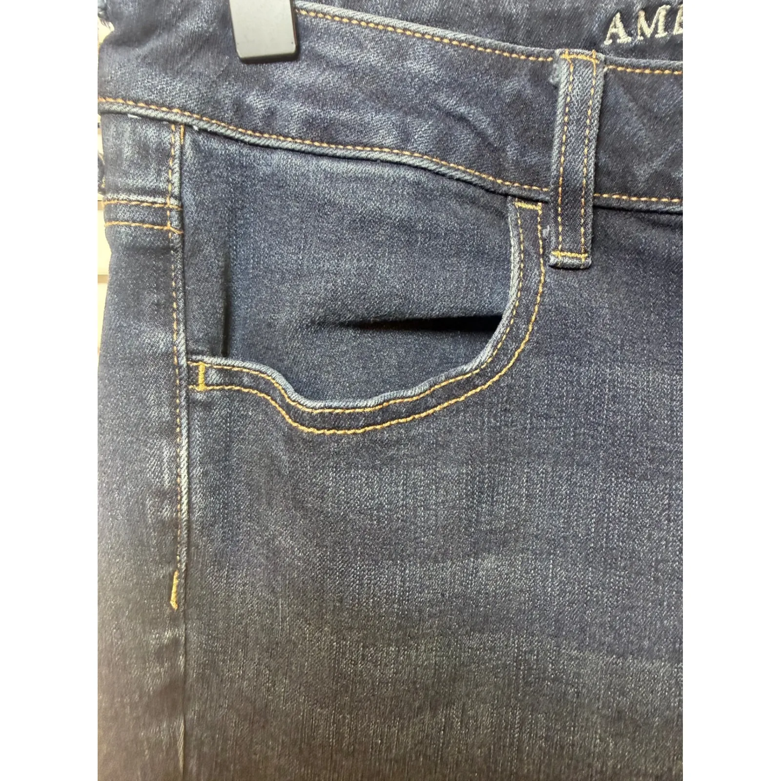 American Eagle Outfitters Womens Dark Wash Skinny Jeans Size 10 - Image 2