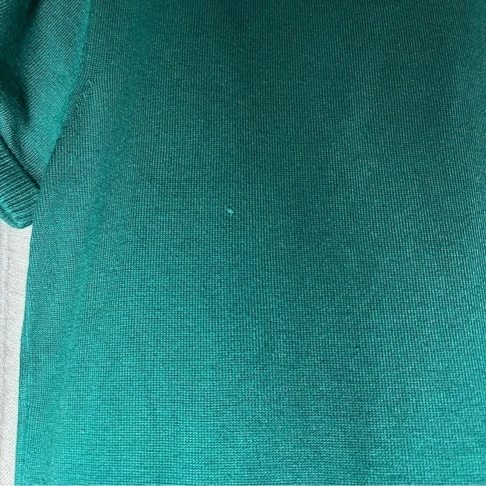 Pink Rose Green Short Sleeve Turtleneck Tunic Sweater Size Large - Image 7