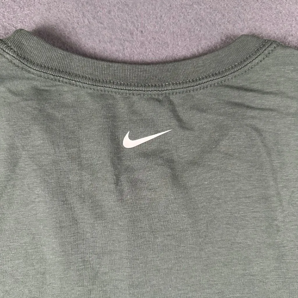 Nike Womens XXL Chill Knit Cropped‎ T-shirt Slim Fit Short Sleeve Tee HJ6522-338 - Image 7