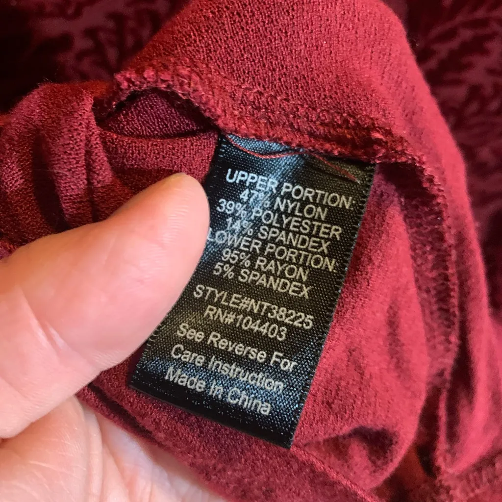 Altar’d State Dark Red Stretchy Two-Piece Top Size S - Image 7