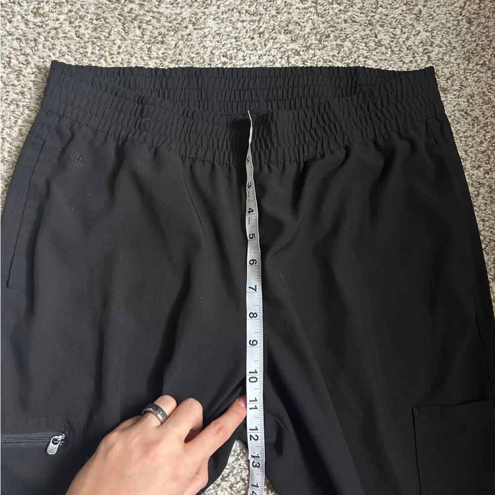 🦋 Black Jogger Pants Casual Athleisure Athletic Casual Workout Medium - Image 5