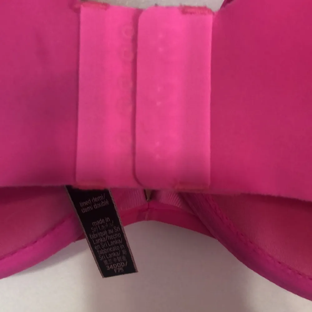 Victoria’s Secret Lined Demi Double Hot Pink Size 34D - Image 7