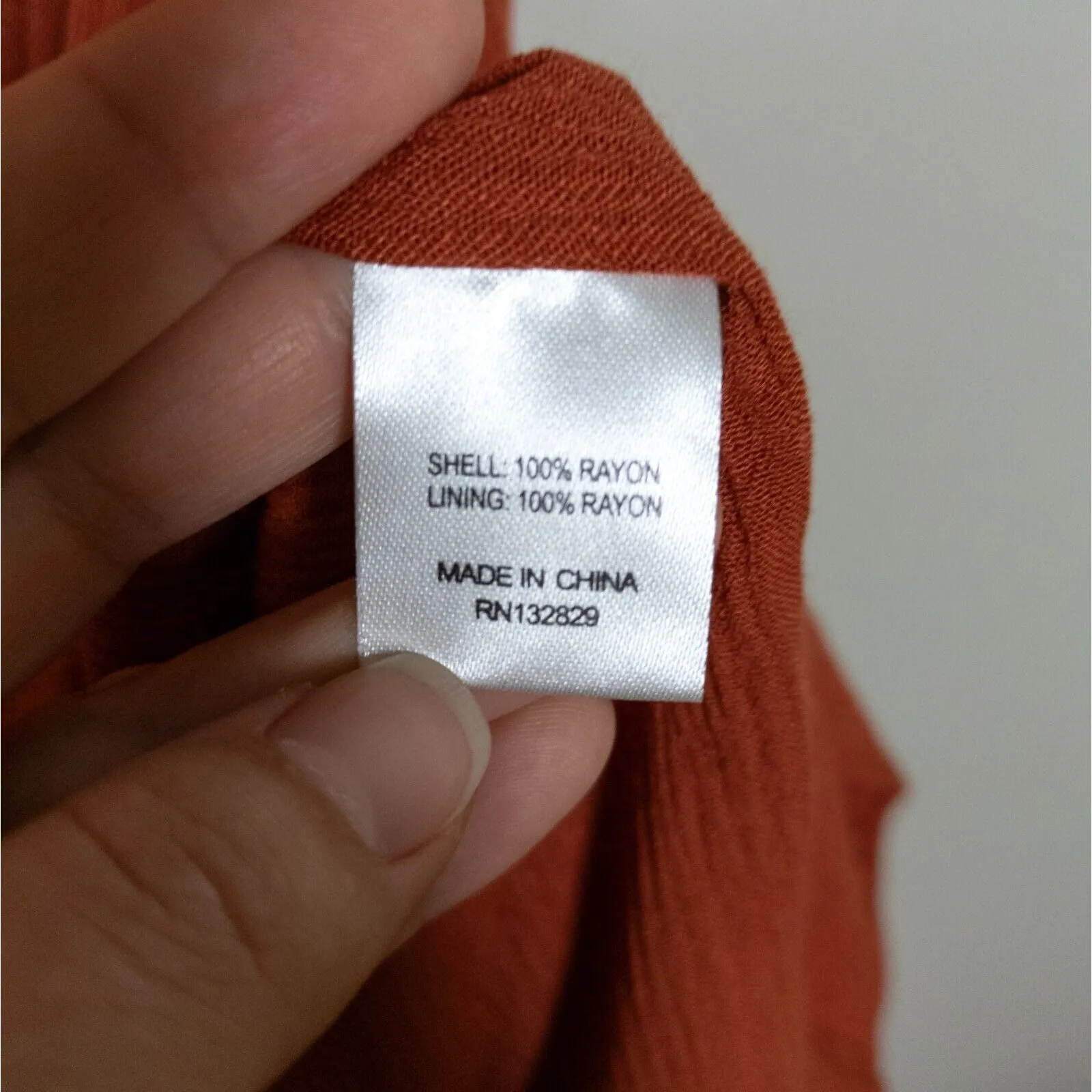 MAJORELLE Evelyn Mini Dress Terracotta Orange Twist Front Cutout Women's Small - Image 6