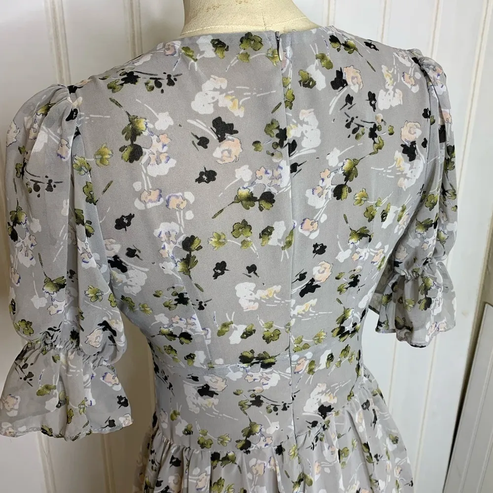 RED Valentino Cottagecore Microfloral Dress 825 - Image 6