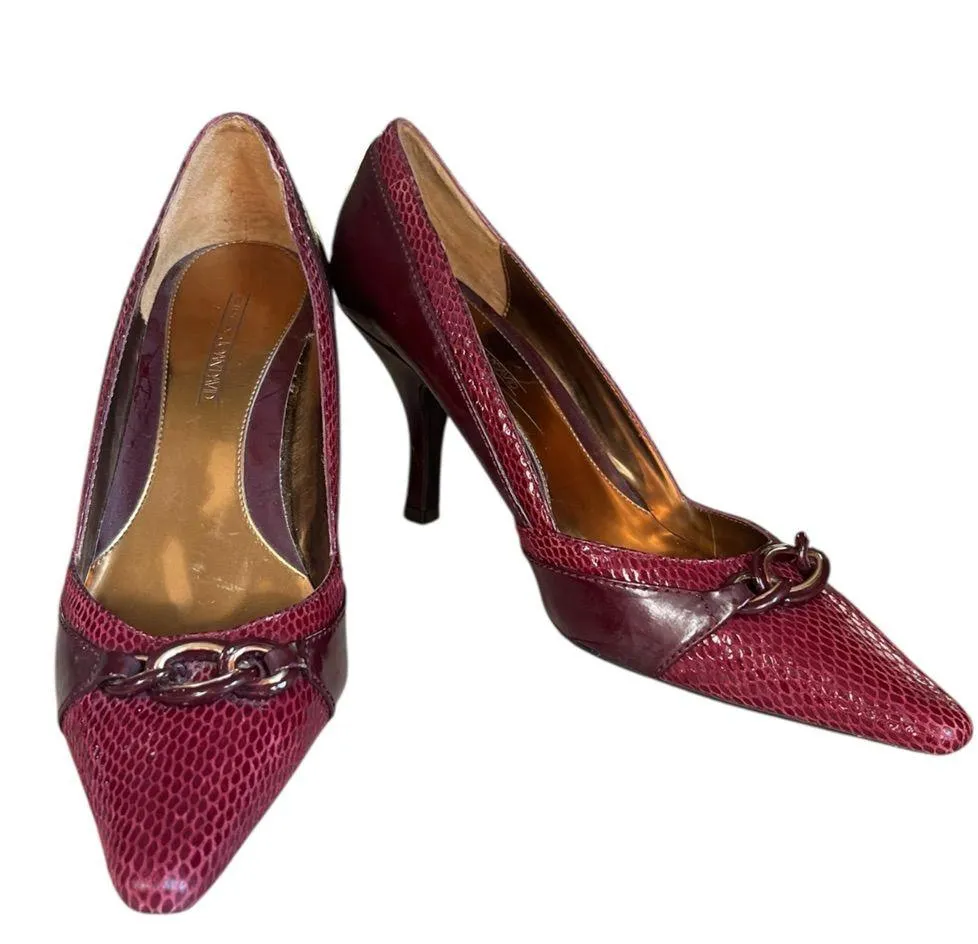 Circa Joan & David 'Sartada' burgundy heel 10M - Image 11