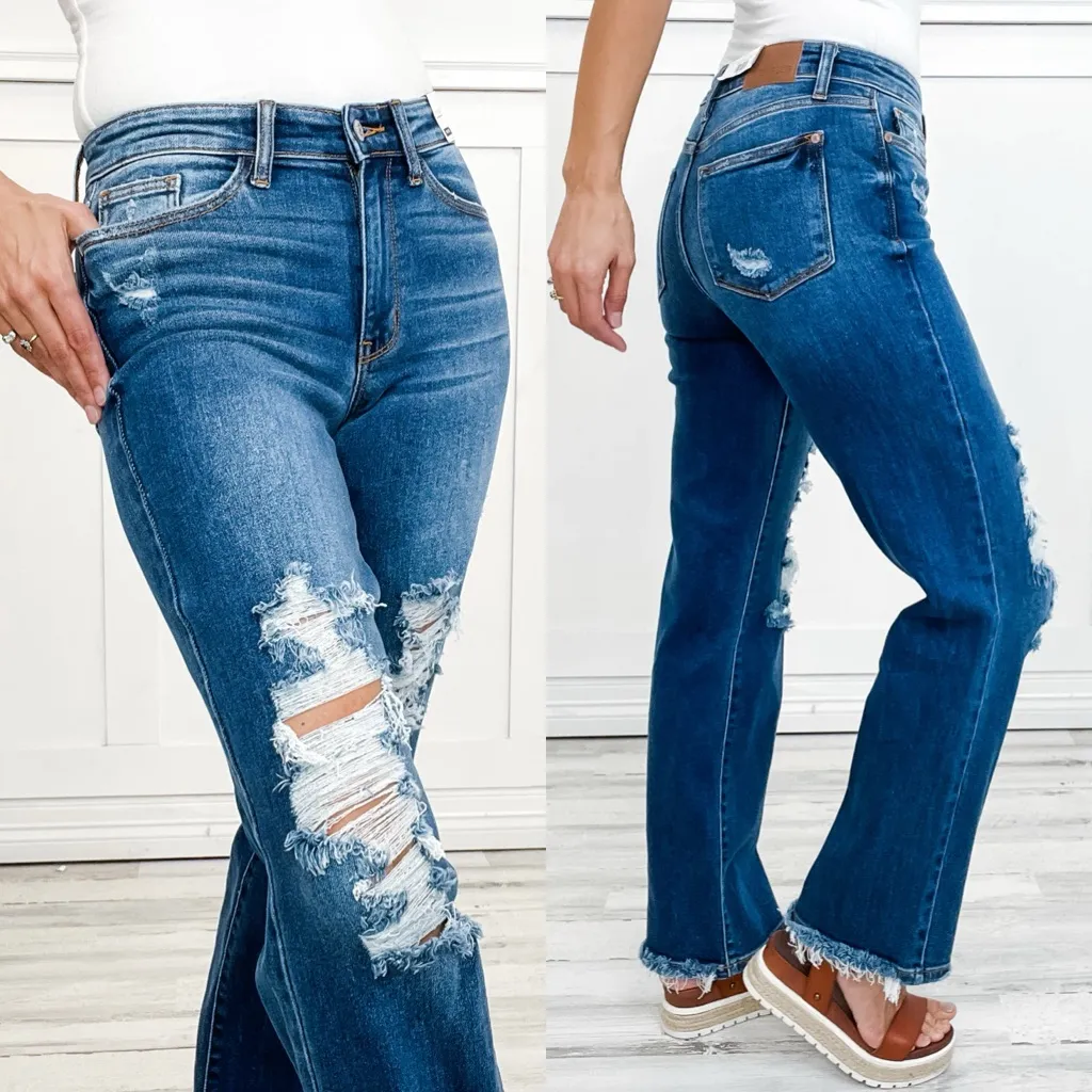 Judy Blue Mid Rise Dad Jeans - Image 14