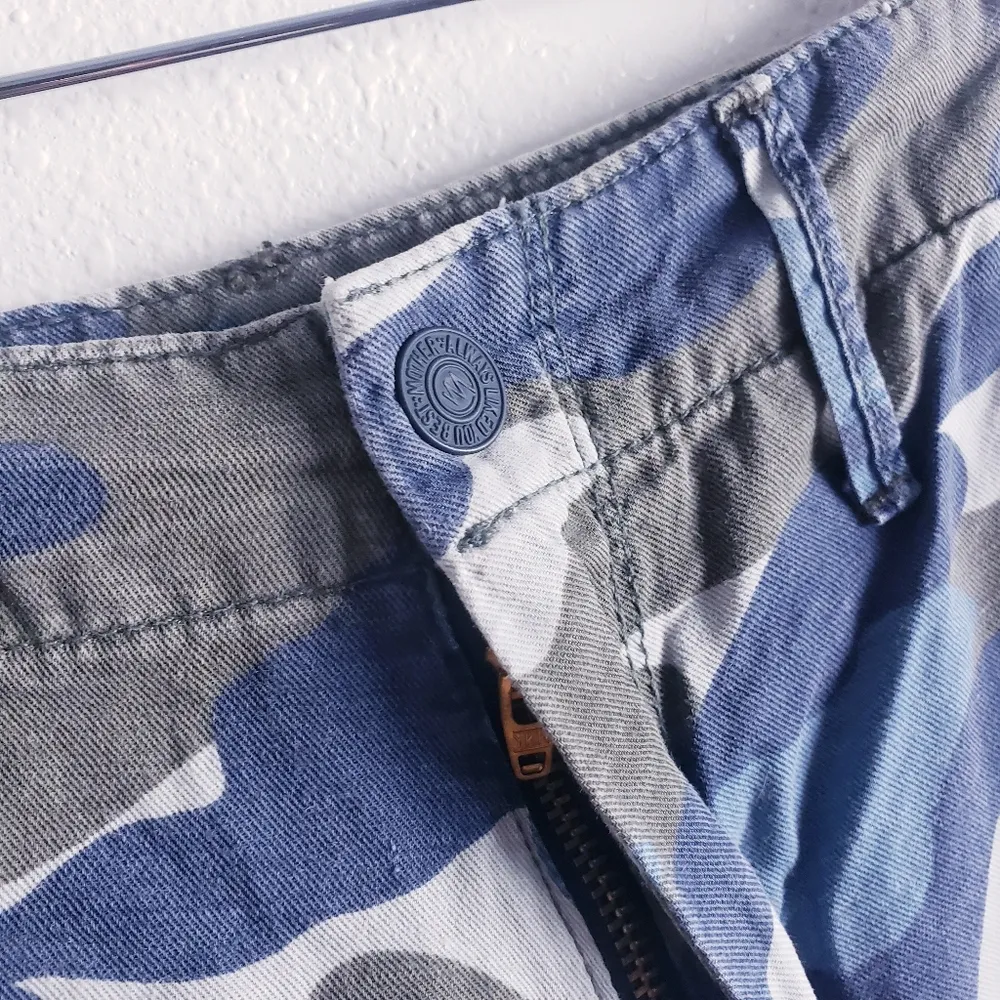 Mother Misfit Pant Army Blue Camo Pants Pink Size 26 - Image 8