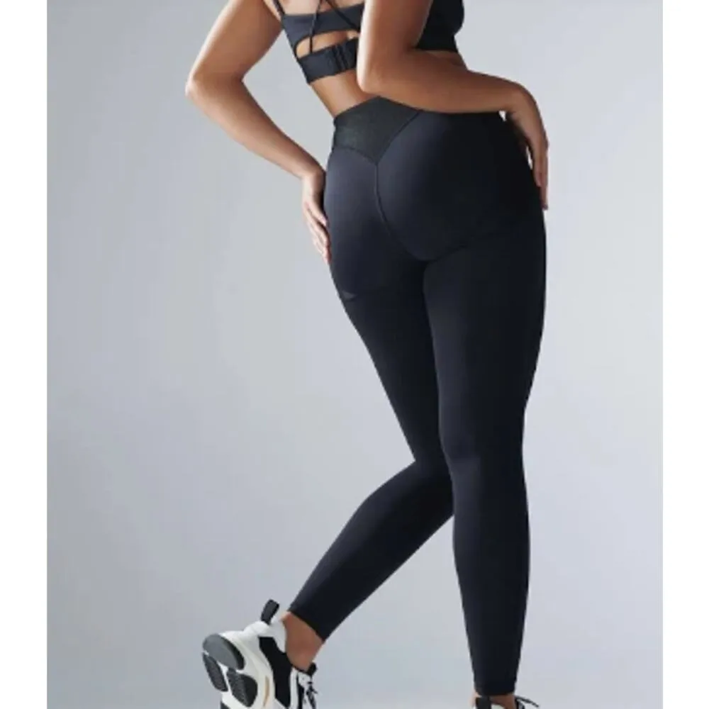 Savage Fenty High Waisted Curve Alert Leggings Black Plus Size 1X - Image 5
