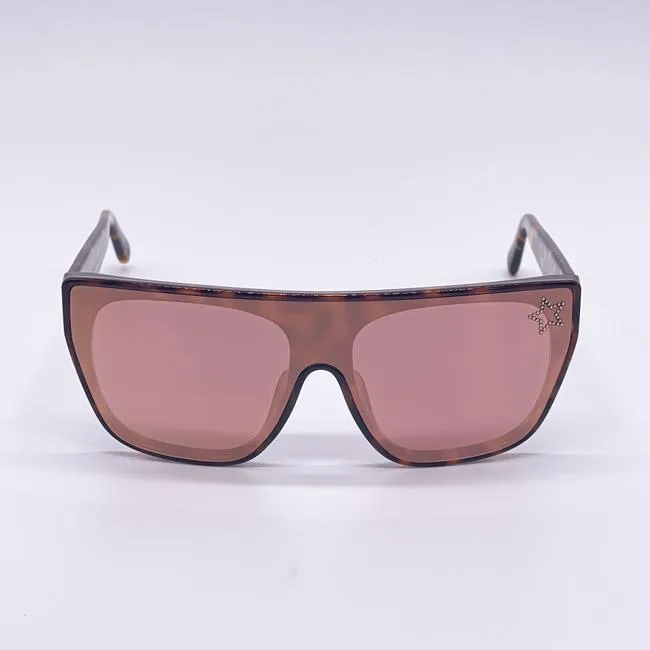 Havana Pink New Sc0101s 003 Brown Shield Sunglasses - Image 2