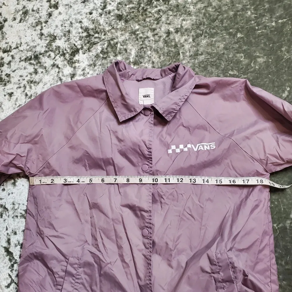 Vans Purple Snap Button Windbreaker Jacket - Image 6