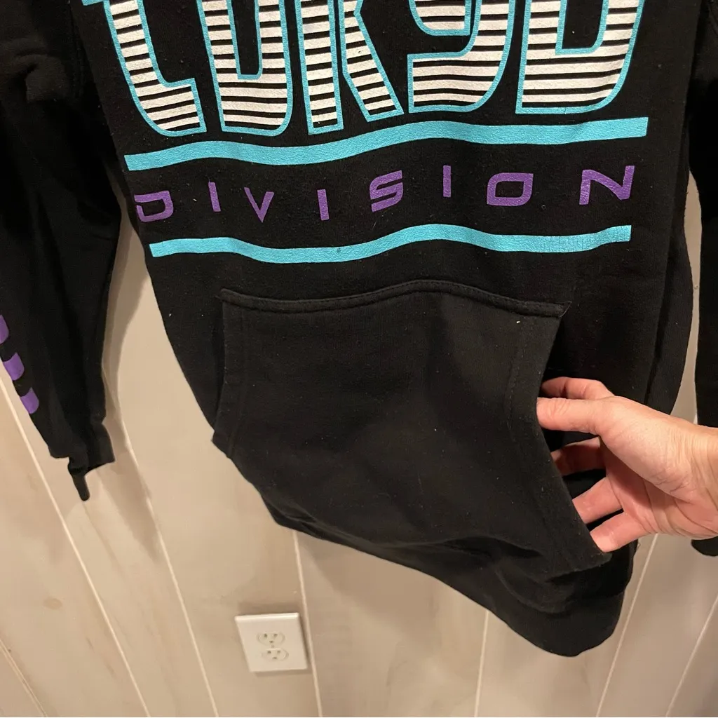 Cool tuned in Tokyo black graphic motorsport hoodie sweatshirt moto too fast Purple Size M - Image 6
