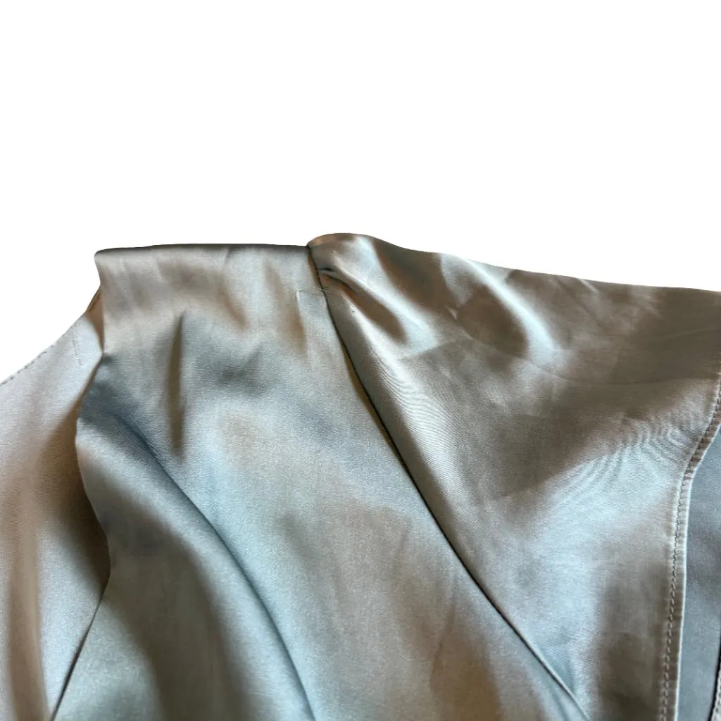 Baltic Born Poppy Midi Dress Sage Green Tie Front Short Sleeve Size XS Women's - Image 6