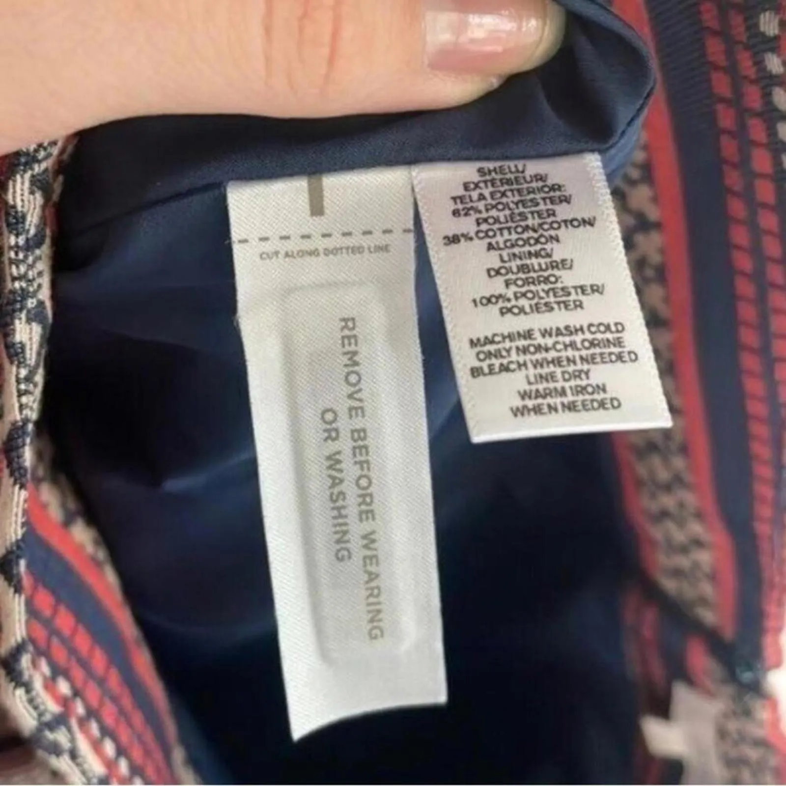 Ann Taylor Loft Metallic Multi Print Pencil Skirt Work Career Office Bu… - Image 4