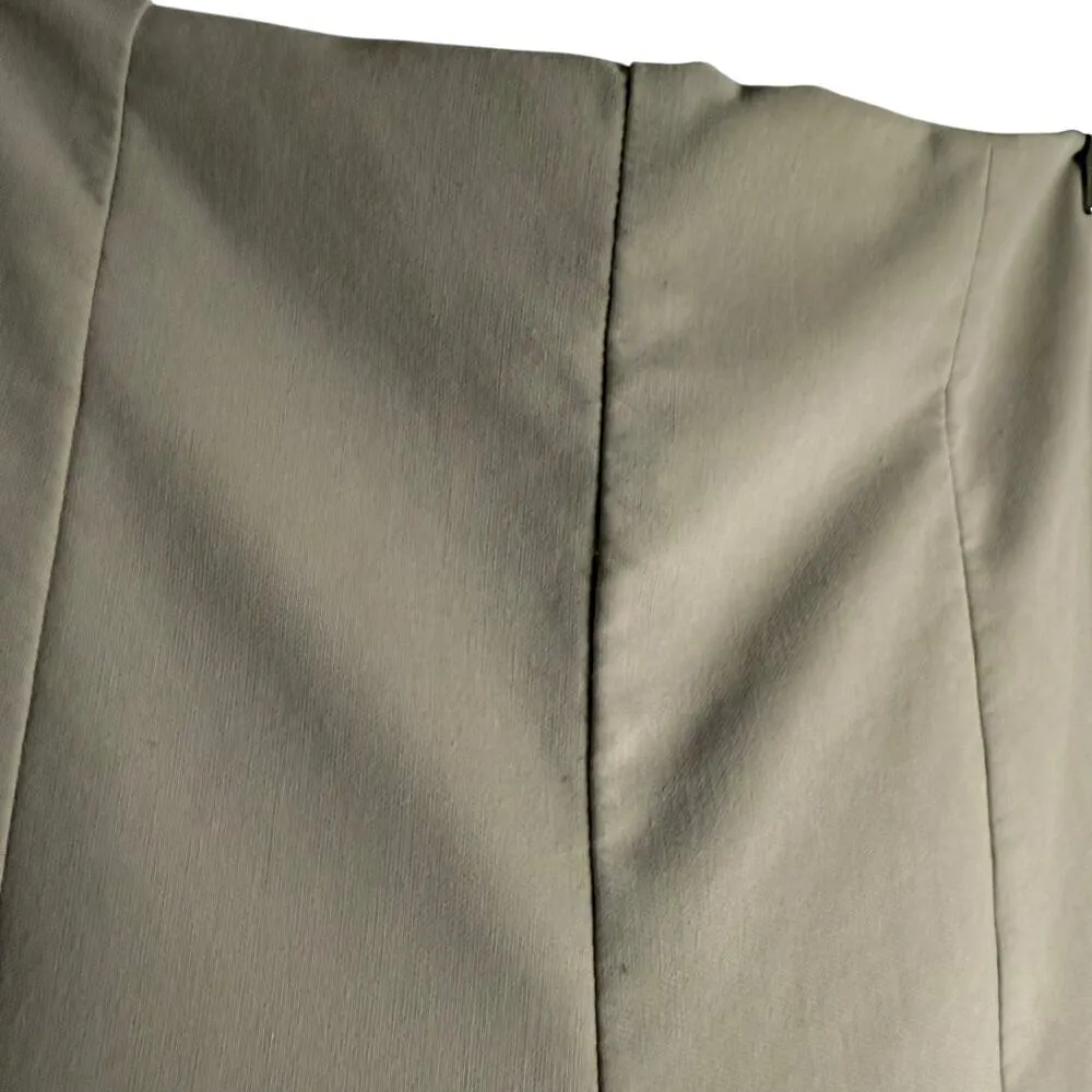 M.M. Lafleur Oshima Beige Slim Cropped High Rise Trouser Pants Size 10 Tan - Image 3